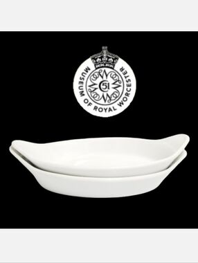 Royal Worcester Gourmet Oven China Oval Au Gratin Dishes Sz 8 Shape 42
